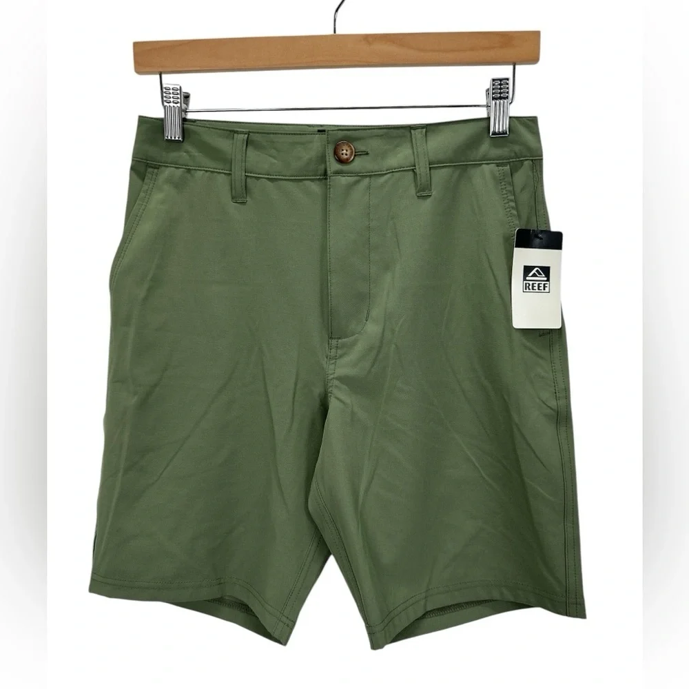 NWT Reef Medford Hybrid Boardshort Shorts Thyme Green